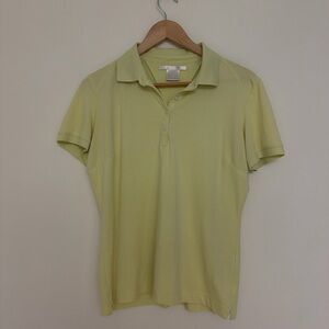 Nike Golf Dri-Fit Polo Women’s Light Yellow Medium 8-10